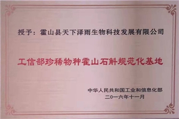 石斛规范化基地